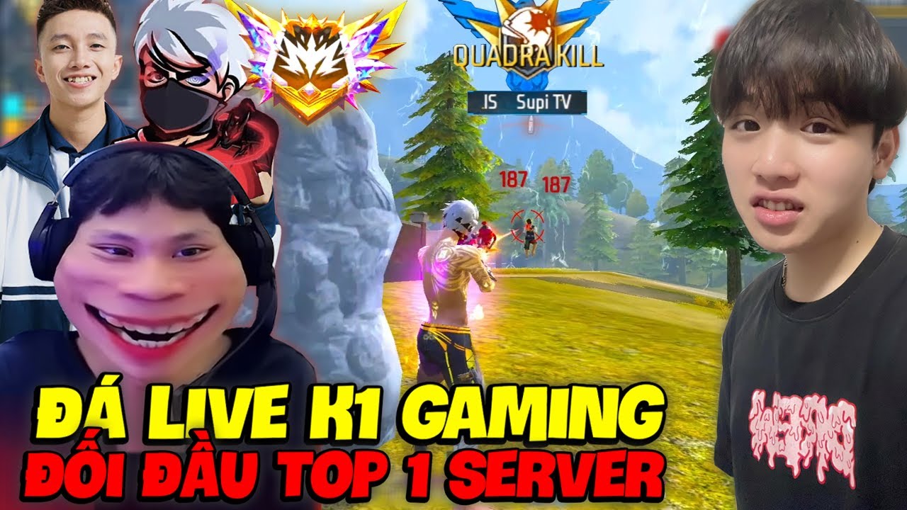 Supi Đá Live K1 Bất Ngờ Gặp Cu Lì Và Trùm Móc Lốp Đối Đầu Top 1 Server Thách Đấu 999 Sao Cực Căng