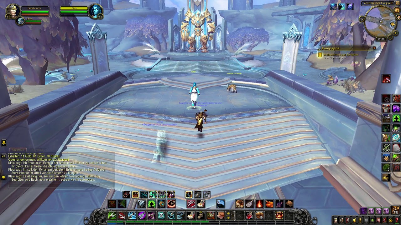 WoW Shadowlands Quest Willkommen zur Ewigkeit YouTube