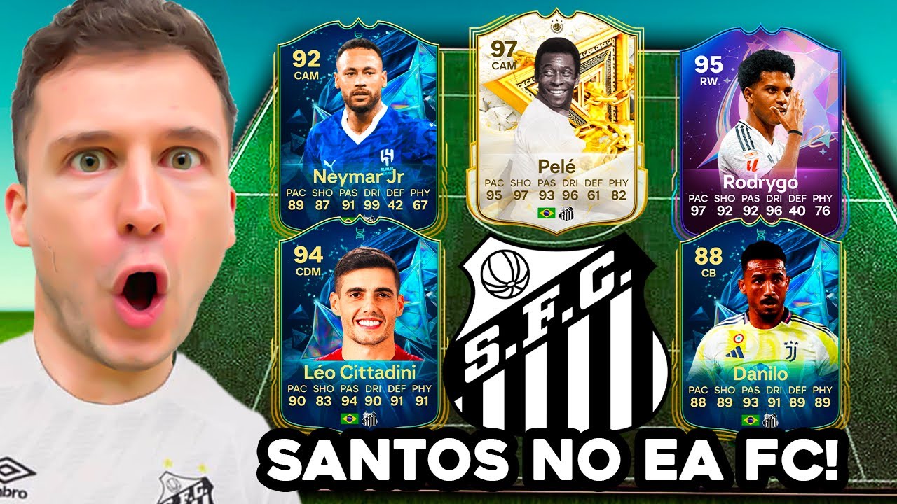 FIZ O SANTOS NO EAFC25 ⚪️⚫️ MONTEI O MELHOR TIME POSSÍVEL! EA FC 25 ULTIMATE TEAM BR