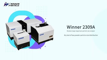 Winner2309A tests tea powder particle size distribution by dry dispersion module