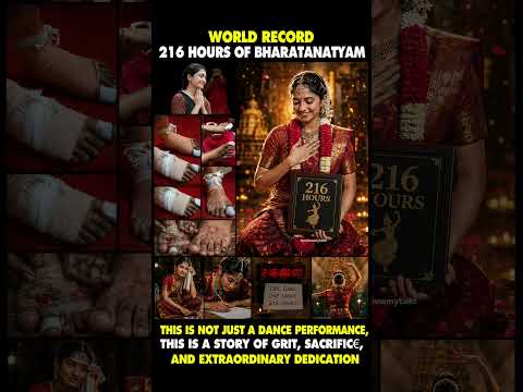 9 DAYS NON-STOP! 😱 Indian Dancer Breaks World Record with 216-Hour Bharatanatyam Marathon!
