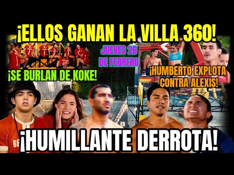 HOY EN EXATLÓN 💥 ELLOS GANAN LA VILLA 360 ✅ HUMBERTO VS ALEXIS AVANCE 130 EXATLÓN MÉXICO #exatlón 