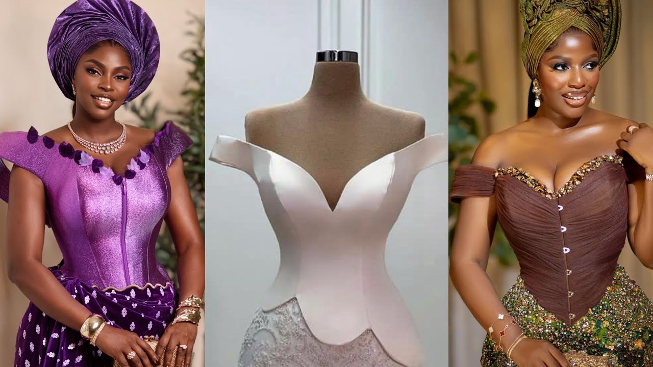 Как скроить топ-бюстье/корсет с открытыми плечами, структурированными удлиненными рукавами и асим...