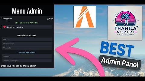 Thanila Admin Menu - Script FiveM ESX (RageUI)