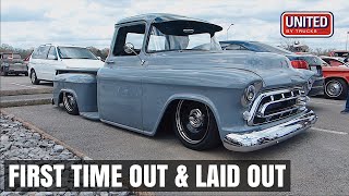 1957 Chevy Truck | ACCUAIR ELEVEL & DETROIT STEEL WHEELS | Coker Tire CruiseIn