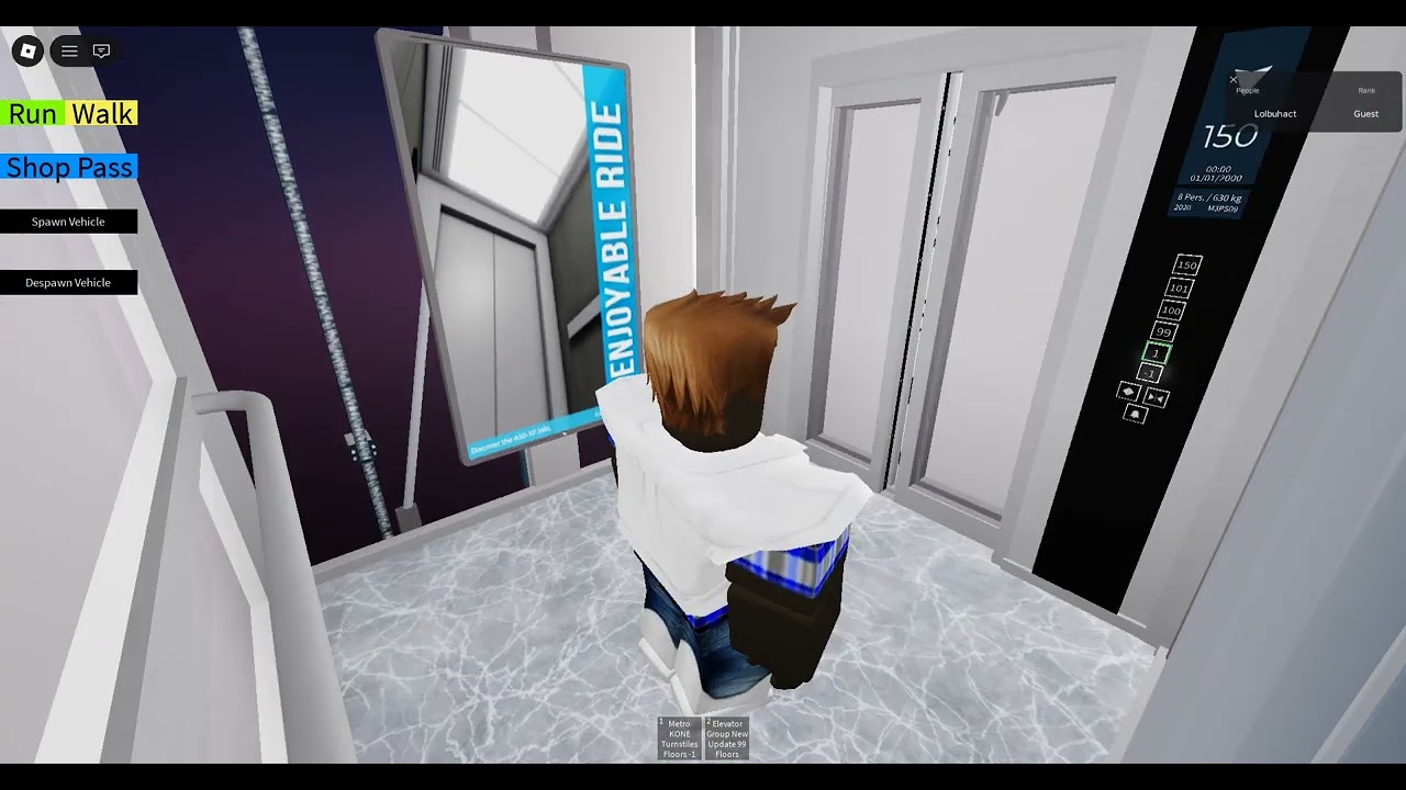 Luxiar tất cả thang máy trên game Roblox