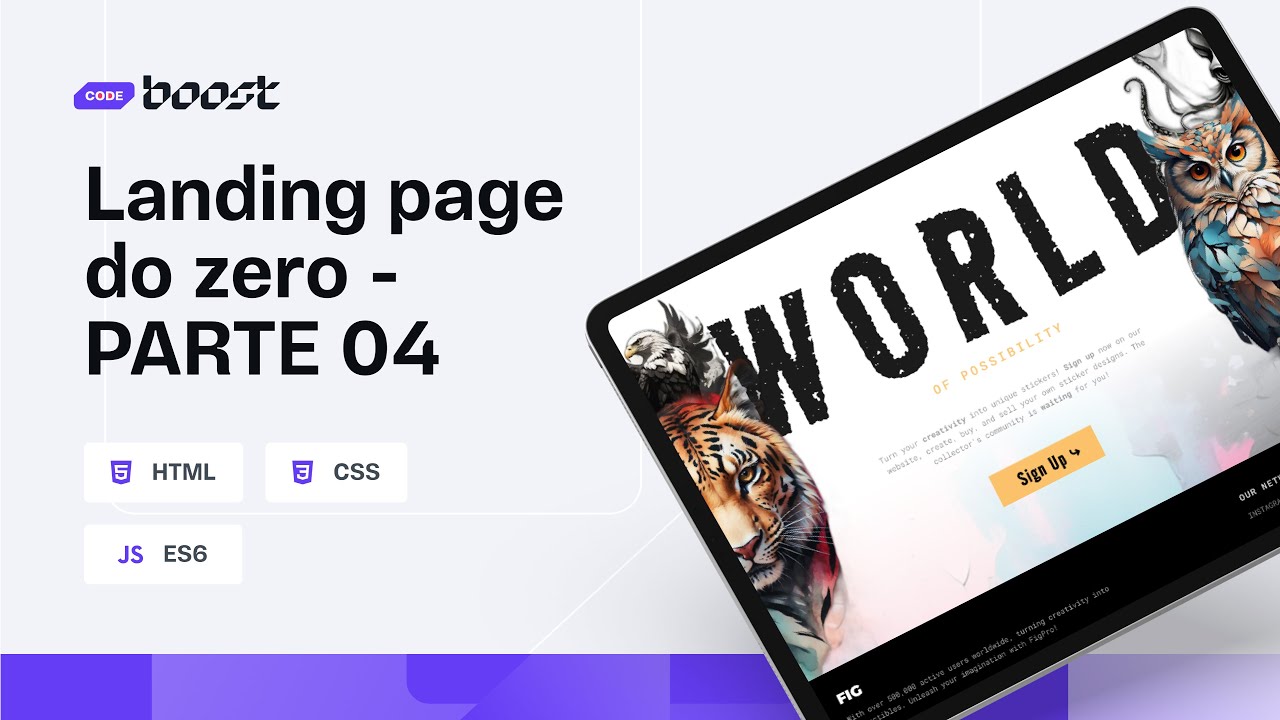 html, css e javascript do zero ao avançado Images... CRIANDO DO ZERO uma Landing Page c/ HTML, CSS e Javascript - PARTE 04 ...