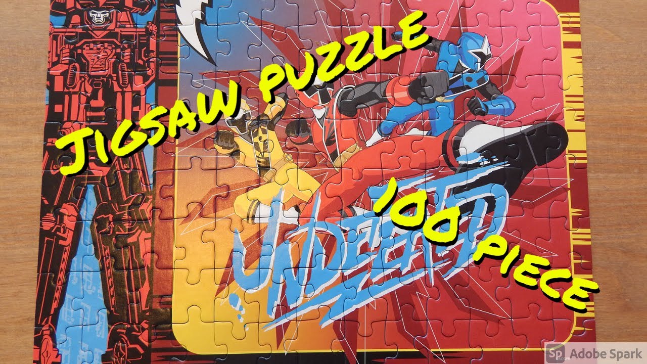 power rangers jigsaw puzzle 100 piece time lapse YouTube
