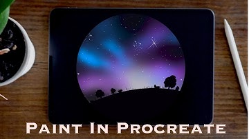How to Draw Aurora Landscape in Procreate | iPad Tutorial | Paint with Basic Brushes | The ProArt