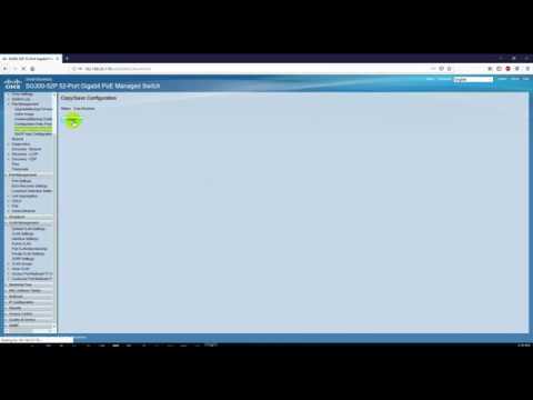 Cisco SG300-52P 52-port Gigabit PoE Switch Password Change, Vlan Create.