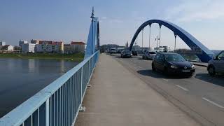 A walk across the border between germany and poland, towns of
frankfurt (oder) in slubice poland. this was filmed on very sunny ...