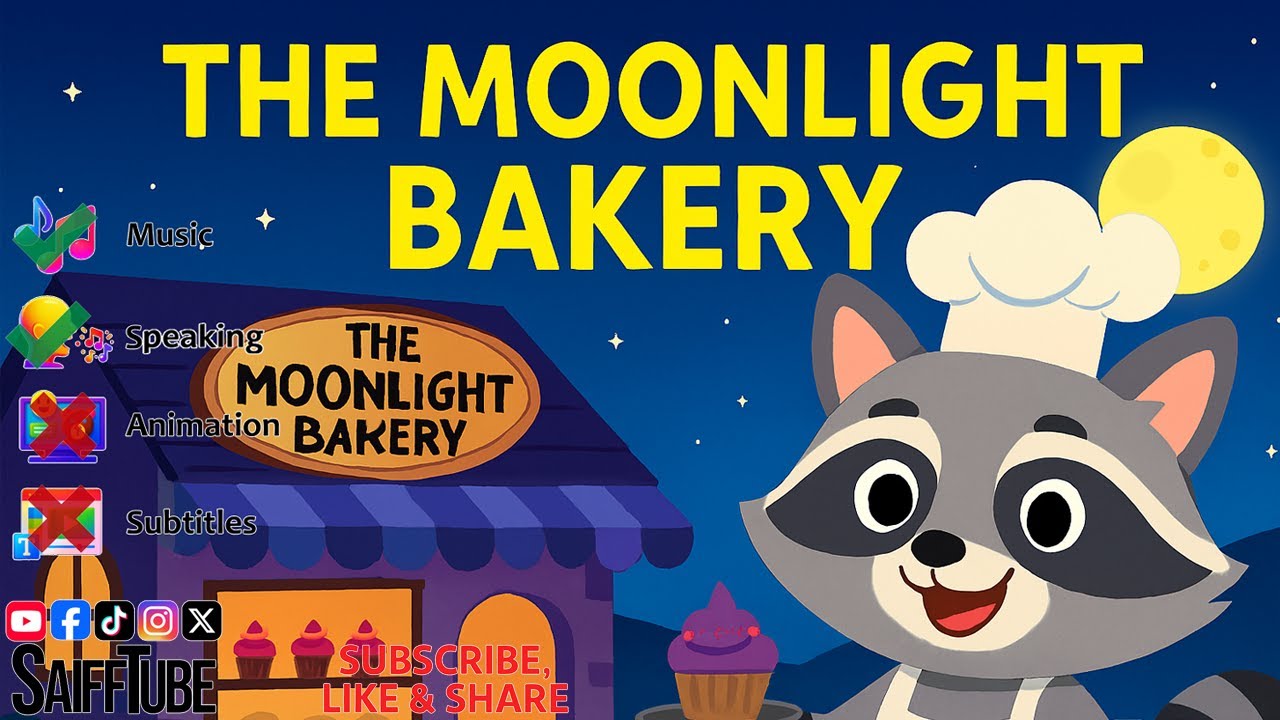 The Moonlight Bakery (Bedtime Story - No Animations, No Subtitles)