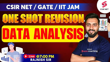 CSIR NET Dec 2023 | GATE 2024 | IIT JAM | One Shot Revision | Data Analysis | Rajnish Sir