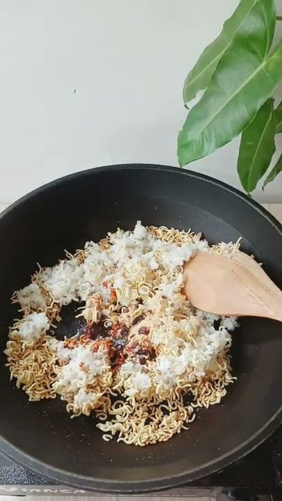 VIRAL MENU POP MIE fried rice #shorts