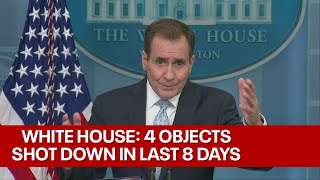 Unidentified objects shot down by US military; "no indication of aliens"