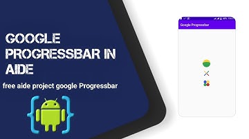 Aide tutorial google Progressbar free project