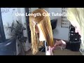 One length cut tutorial
