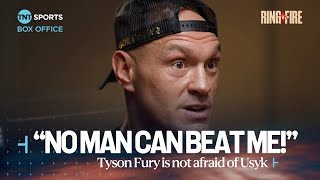 Thumbnail for 😤 "WHY SHOULD I BE AFRAID?" | Tyson Fury believes Usyk cannot BEAT him | #RingOfFire 🇸🇦🔥