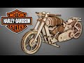 Собрал мотоцикл из дерева! Деревянный конструктор harley davidson ugears