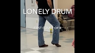 Lonely Drum Line Dance - #shorts (Beginner Line Dance)