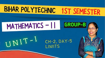 MATHEMATICS 2 CHAPTER-2 Day-5 | BIHAR POLYTECHNIC 2ND SEMESTER |#BCECE GROUP-B | #racevasemester