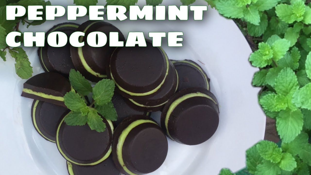 HOW TO MAKE PEPPERMINT CHOCOLATE || PEPPERMINT CHOCOLATE