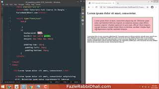 padding-left,top,right,bottom Property In CSS With Particular Tag or Element