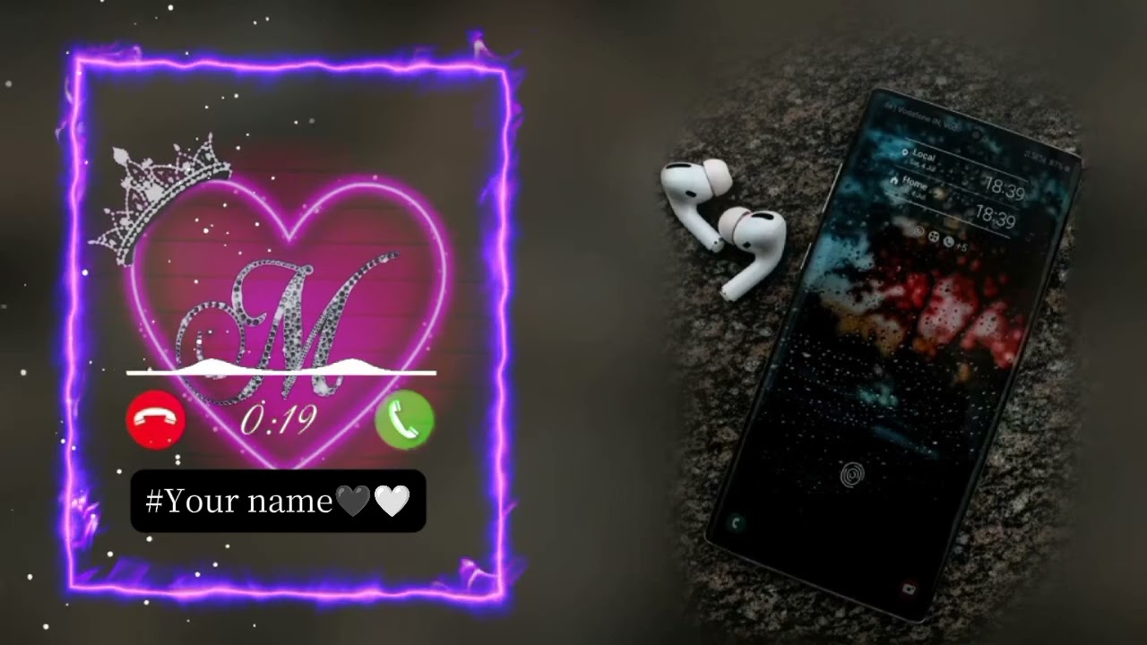 M Letter Ringtone Status Video    2025  M 😍😘 Name Letter ringtone short mobile ringtone 