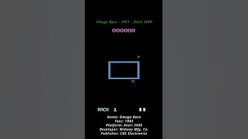 Omega Race - 1983 - Atari 2600  ( Atari VCS ) (Shorts) #games #atari #atari2600 #atarivcs #retrogame