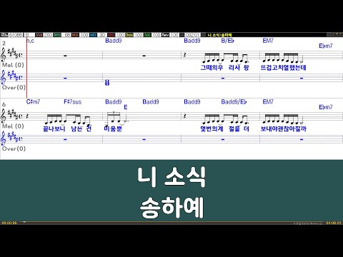 [은성 반주기] 니소식 - 송하예