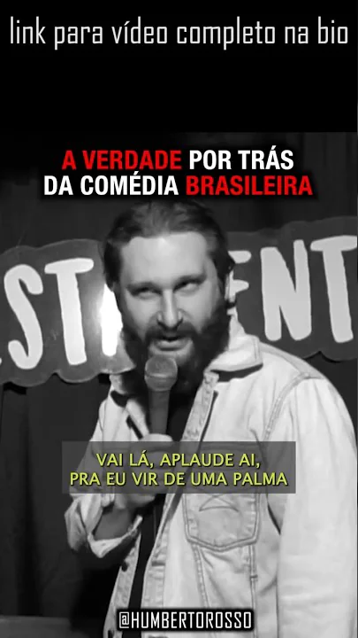 imagem do vídeo SEGREDOS DA COMÉDIA com Humberto Rosso #shorts