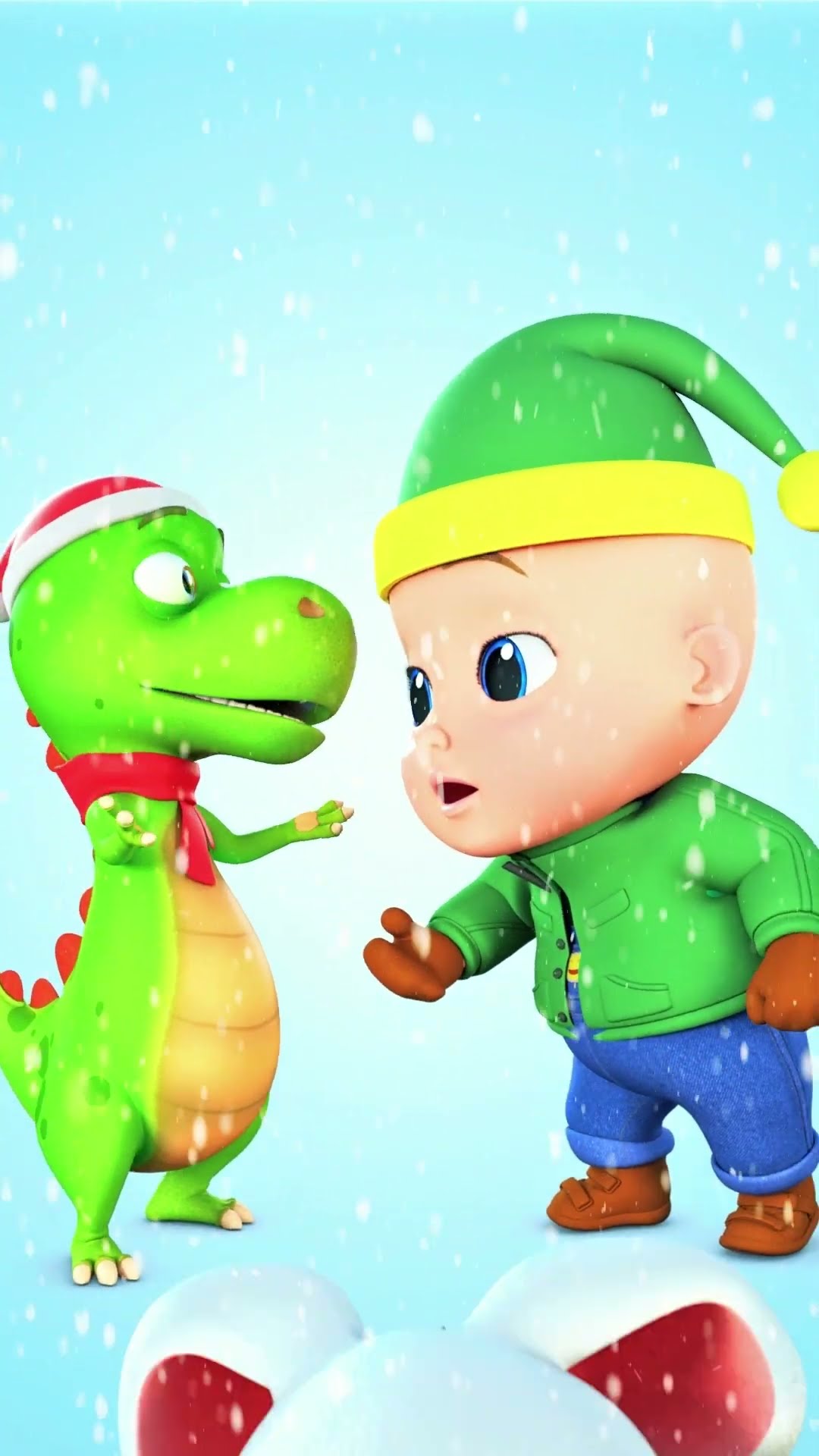 Hagamos un Muñeco de Nieve - Santa Salva el Día con Johny y Zigalu #Navidad #ShortsLooLoo Kids