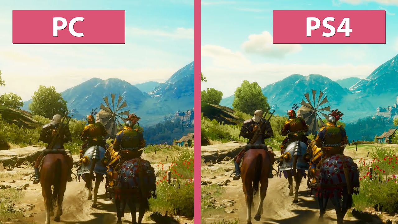 Witcher 3: Blood and Wine – PC vs. PS4 Graphics Comparison - YouTube