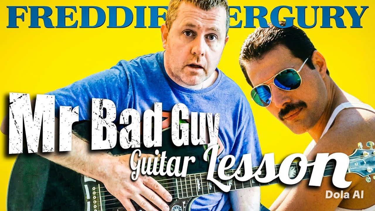 Mr Bad Guy - Freddie Mercury - Acoustic Guitar Tutorial - YouTube
