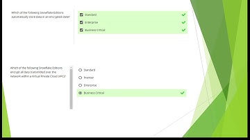 Snowflake SnowPro Certification Exam Questions And Answers part 2