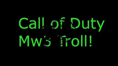 Mw3 Recon Drone Troll.