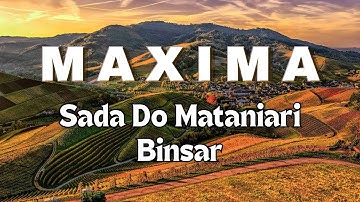 Sada Do Mataniari Binsar - MAXIMA||Video Lirik Lagu Batak Terbaru Version SKA 2025||Cipt.Bachtiar.P