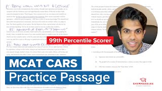 99th Percentile Scorer Analyzes an MCAT CARS Practice Passage