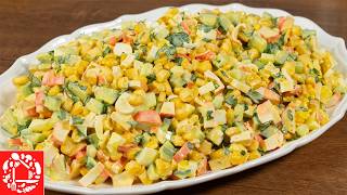 Всего 4 ингредиента! Вкуснющий Салат! Готовится Быстро, съедается моментально!