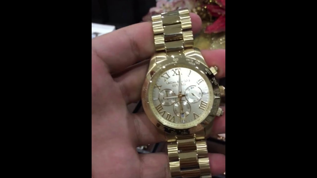 Michael Kors Layton Chronograph Champagne Gold Dial Men\'s Watch  MK8214 Michael-Kors-Layton-  main image 2
