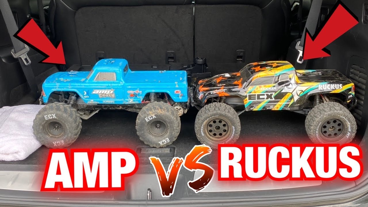 ECX Amp crush & ECX Ruckus bash at BMX track