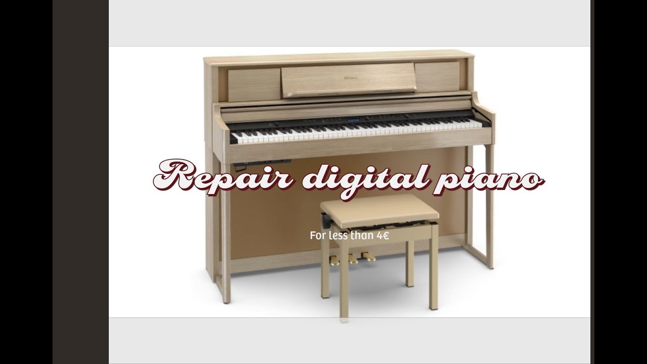 Repair your Roland LX/HP digital piano with broken keyboard cover - YouTube