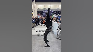 Unitree H1 humanoid robot dancing at CES 2025