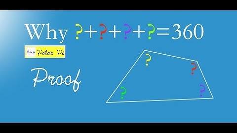 Real Proof angles in a Quadrilateral add to 360 degrees