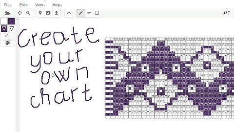 How to create mosaic chart using Stitch Fiddle