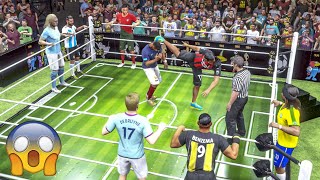 WWE2K23 - Cristiano. Messi. Zlatan. Halaand vs. Mbappé. Benzema. Ronaldhino. Debruyne - Tags Team 4K