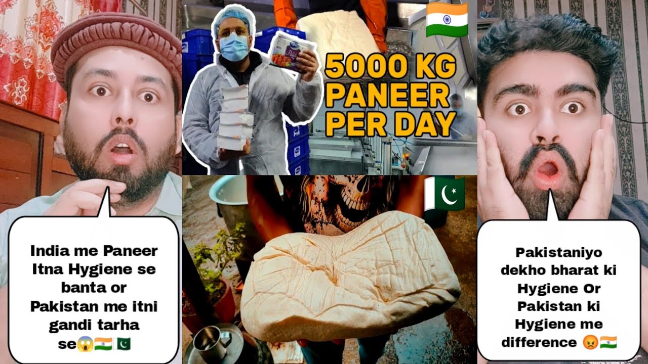 India Paneer Making Hygiene Vs Pakistan Paneer Making Hygiene 