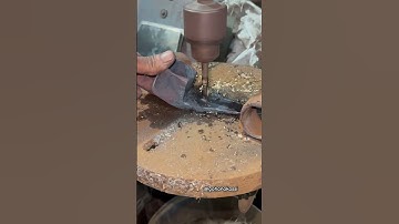 Working of drilling machine by spade pin make of holing #youtube #shortfeed #skills #drillingtools