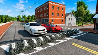 Cars vs Extreme Speed Bumps! 💥 Can Any Vehicle Survive? | BeamNG.drive screenshot 4