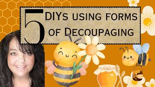 Decoupage Beautiful Decor| Using Mod Podge but other Mediums